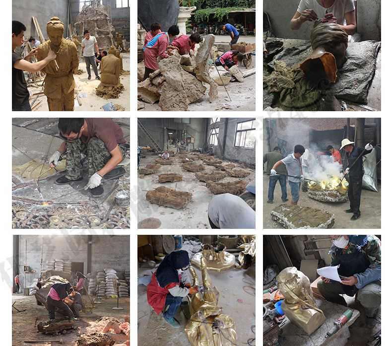 銅雕塑廠家，銅雕塑鑄造流程，銅雕塑定制